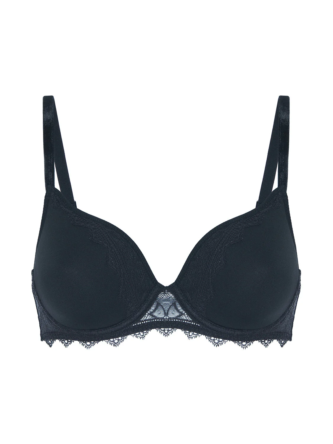 Spacer plunge bra - Black - Image 12