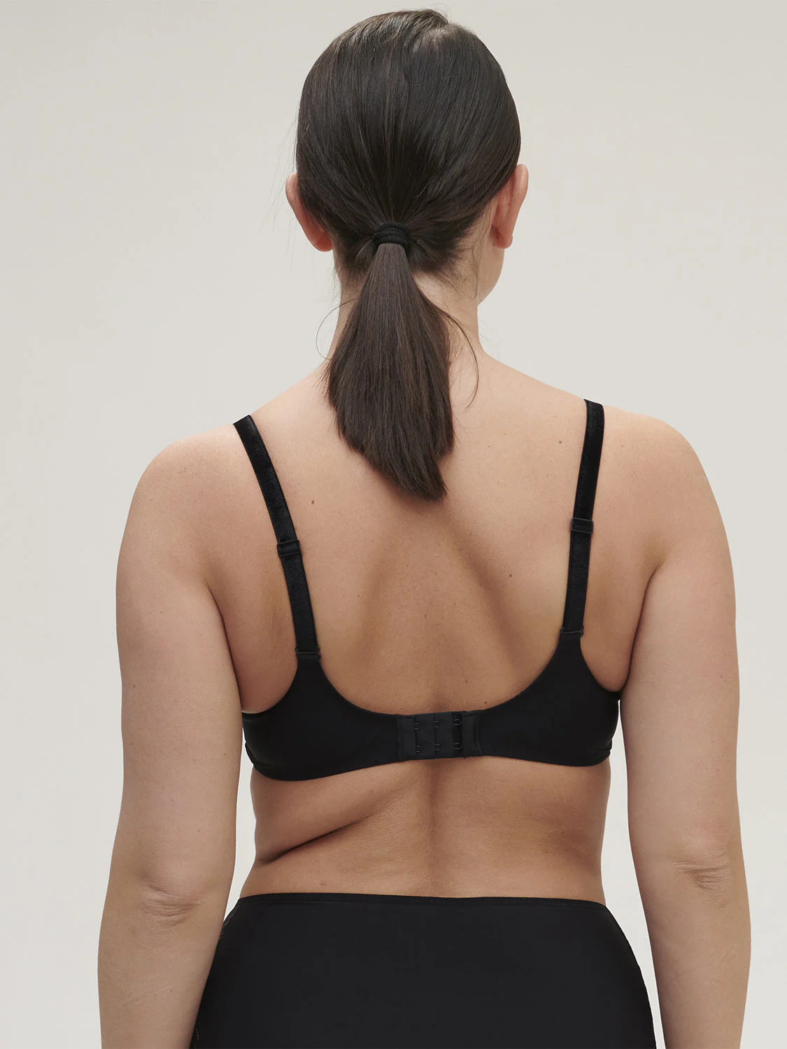 Spacer plunge bra - Black - Image 8