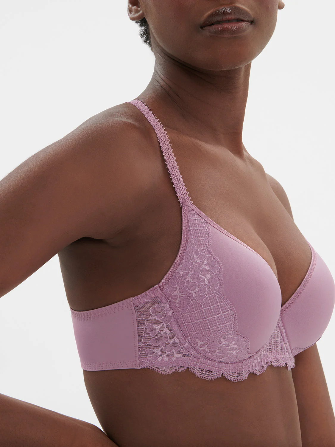 Spacer plunge bra - Glamourous Mauve - Image 2