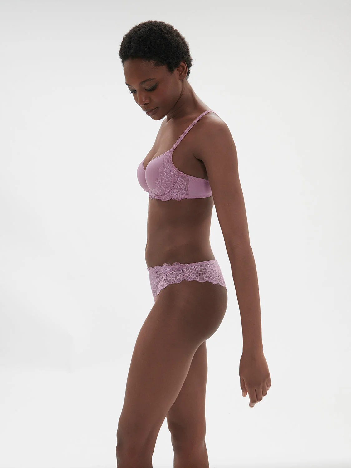 Spacer plunge bra - Glamourous Mauve - Image 5