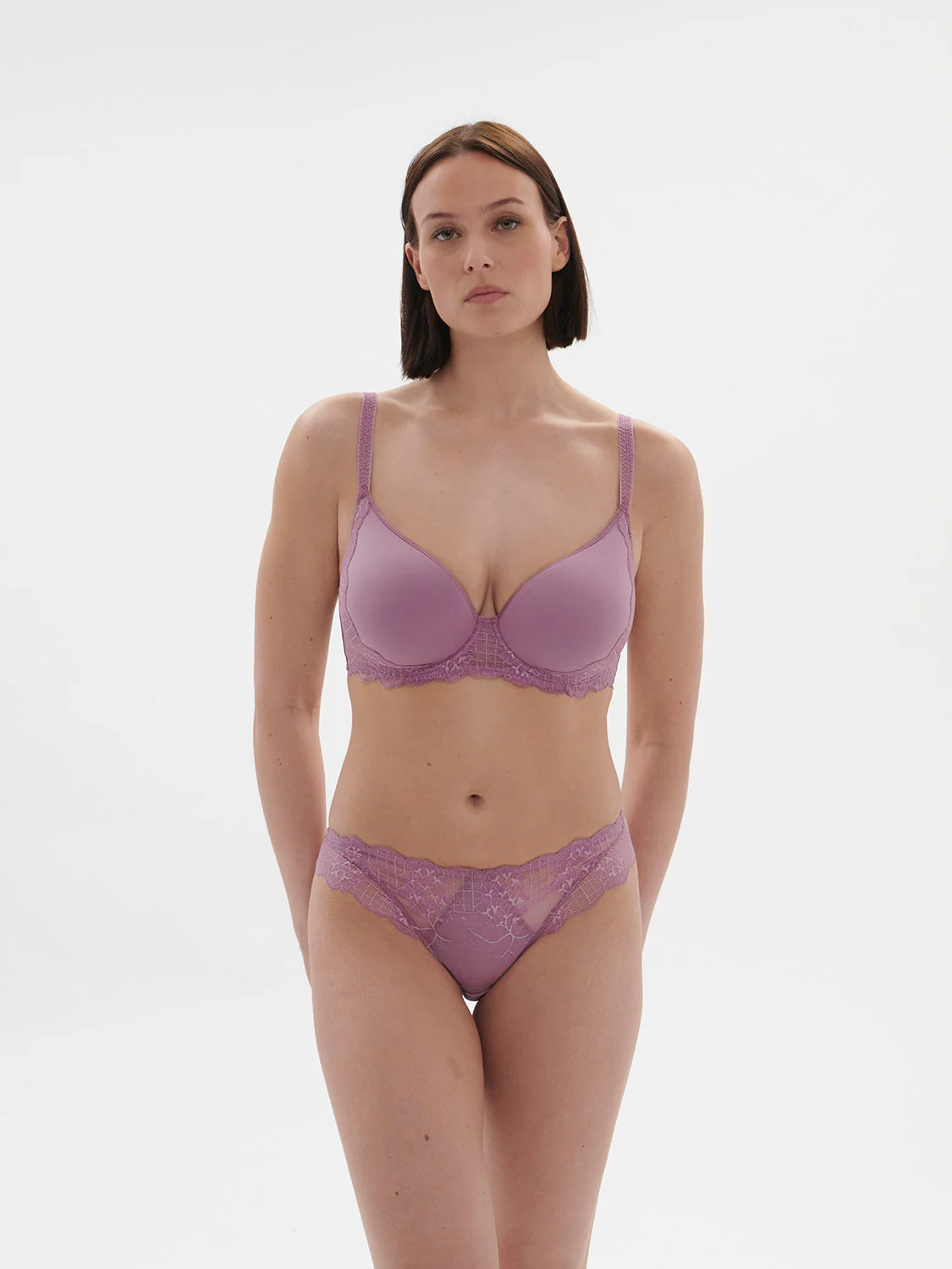 Spacer plunge bra - Glamourous Mauve - Image 9