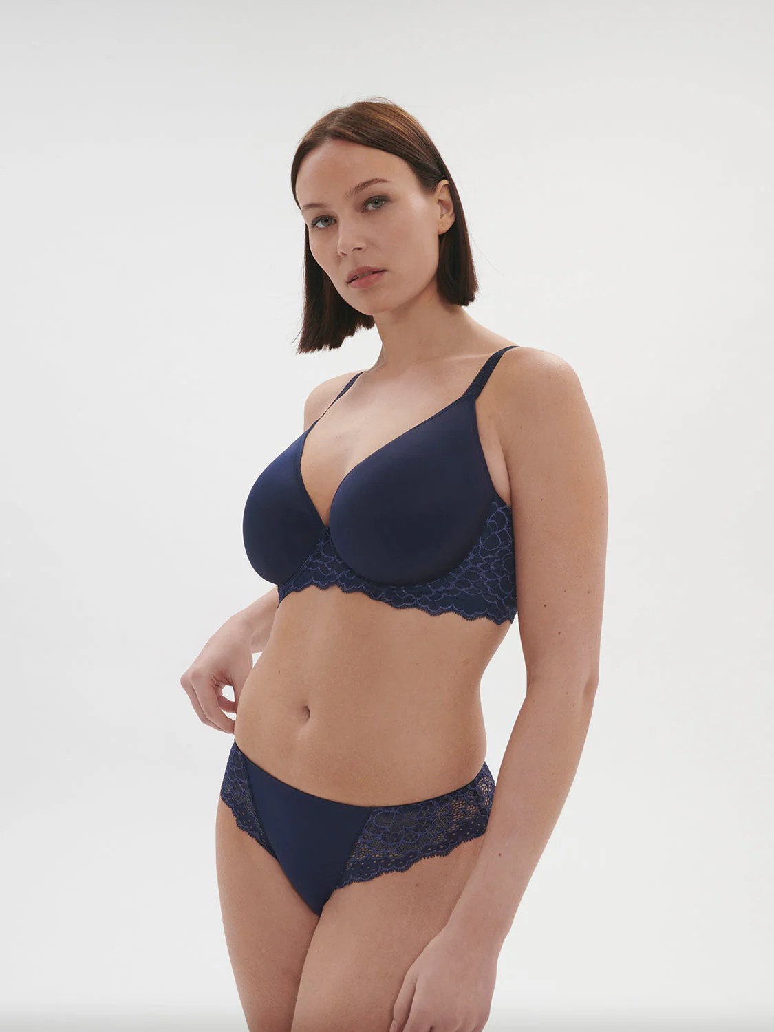 Spacer plunge bra - Ink Blue - Image 7