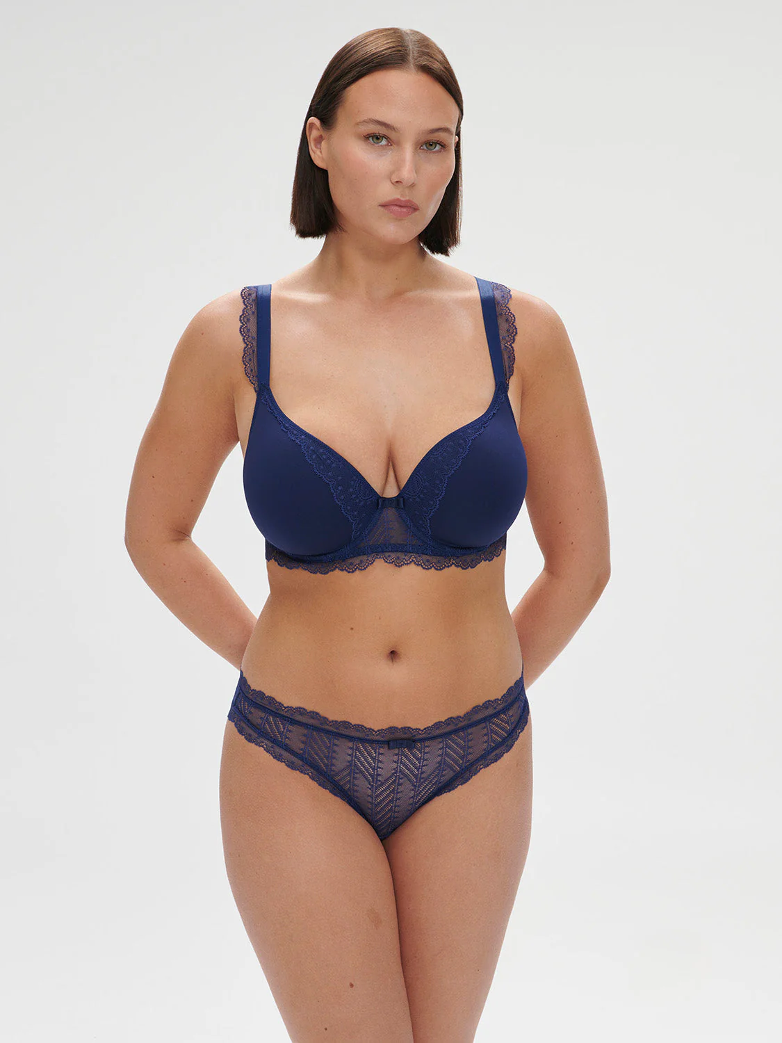 Spacer plunge bra - Midnight - Image 10