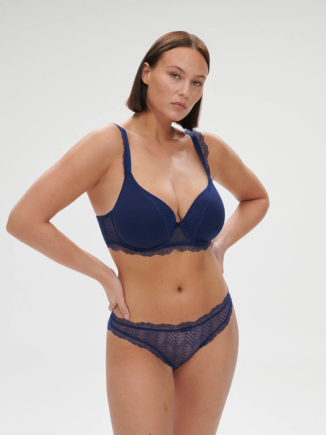 Spacer plunge bra - Midnight - Image 9