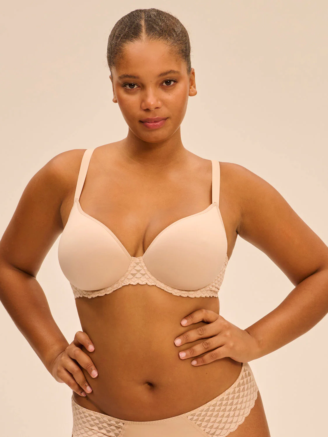 Spacer plunge bra - Peau rosée - Image 5