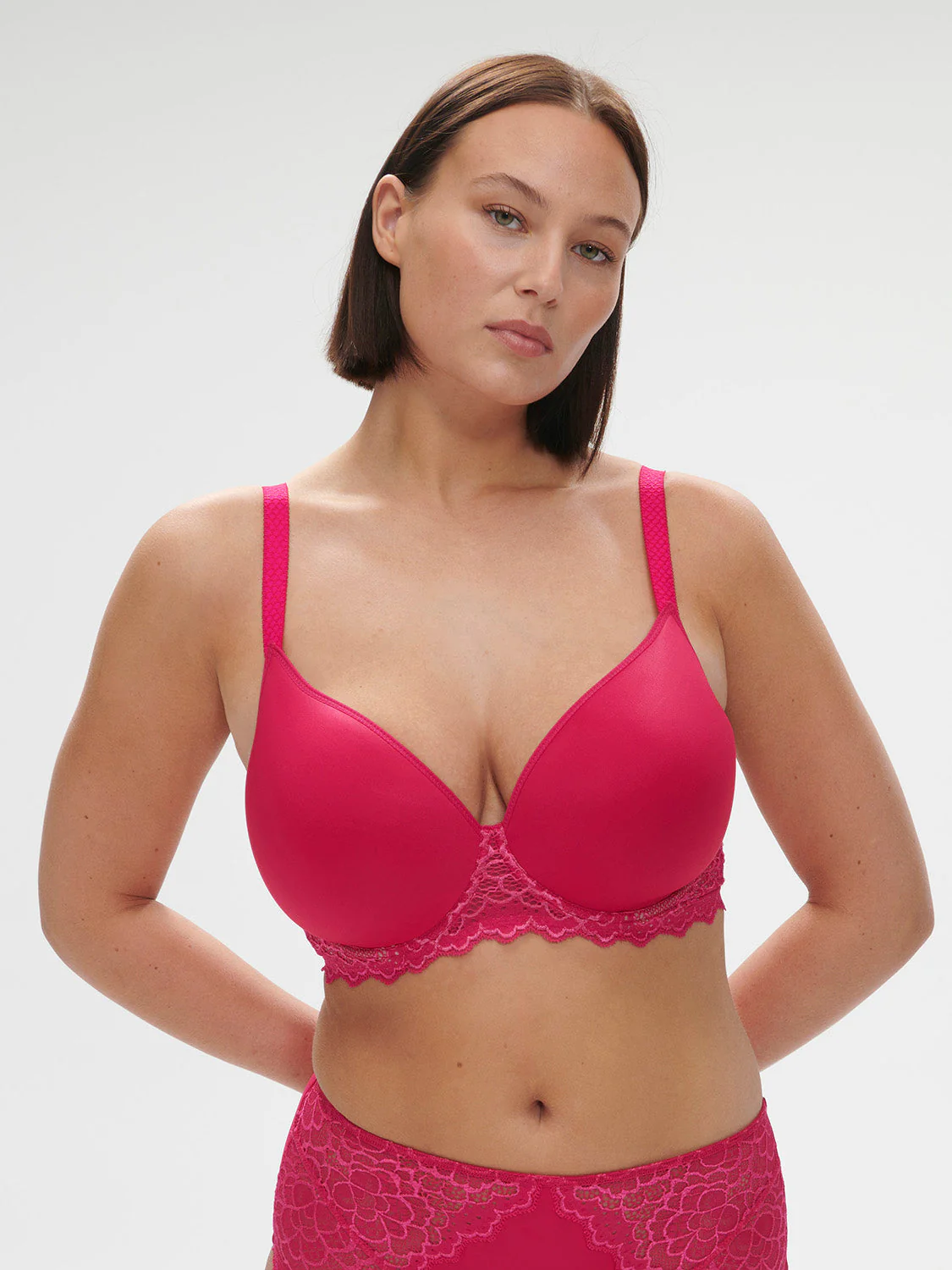 Spacer plunge bra - Teaberry Pink - Image 6