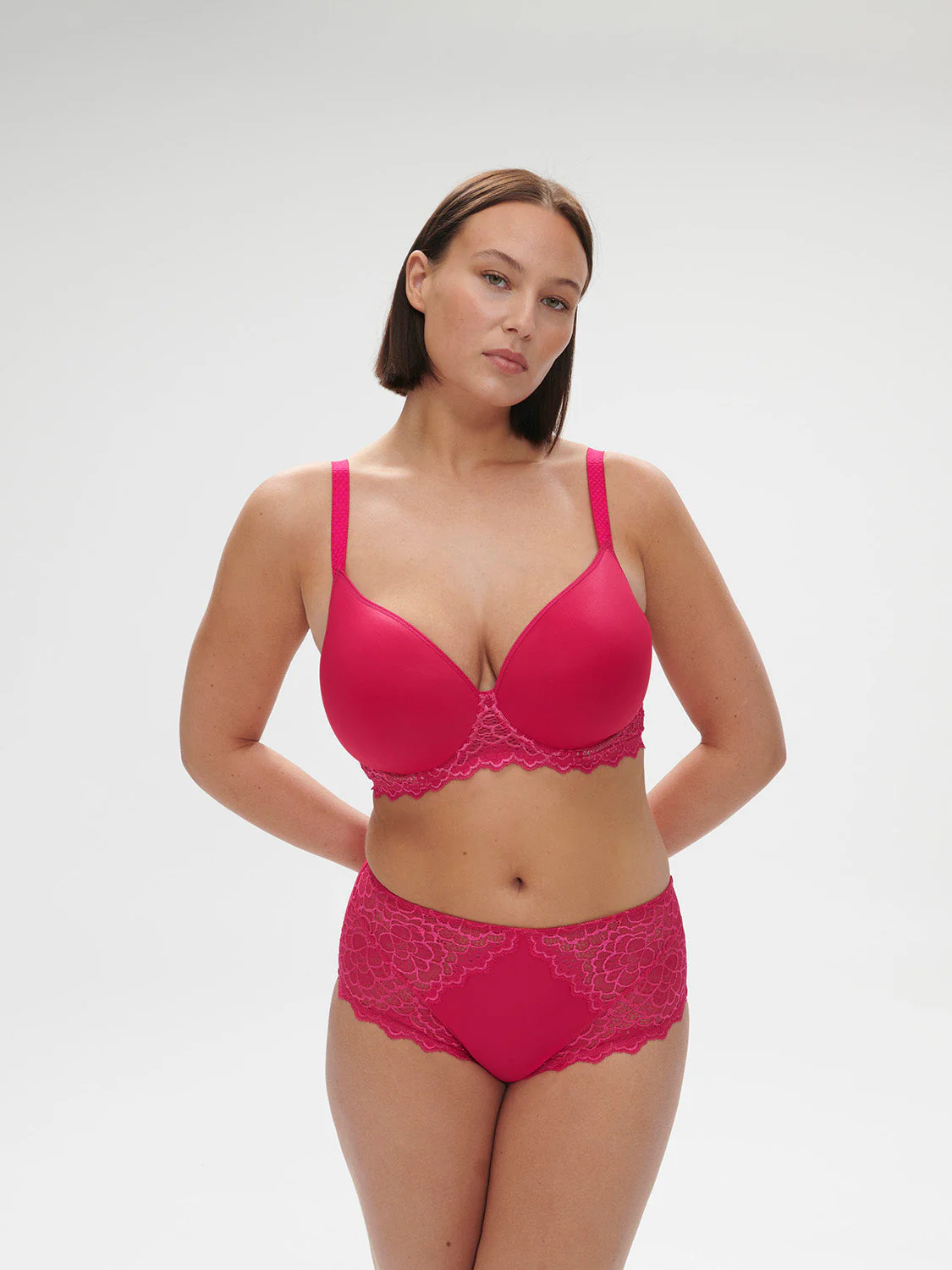Spacer plunge bra - Teaberry Pink - Image 9