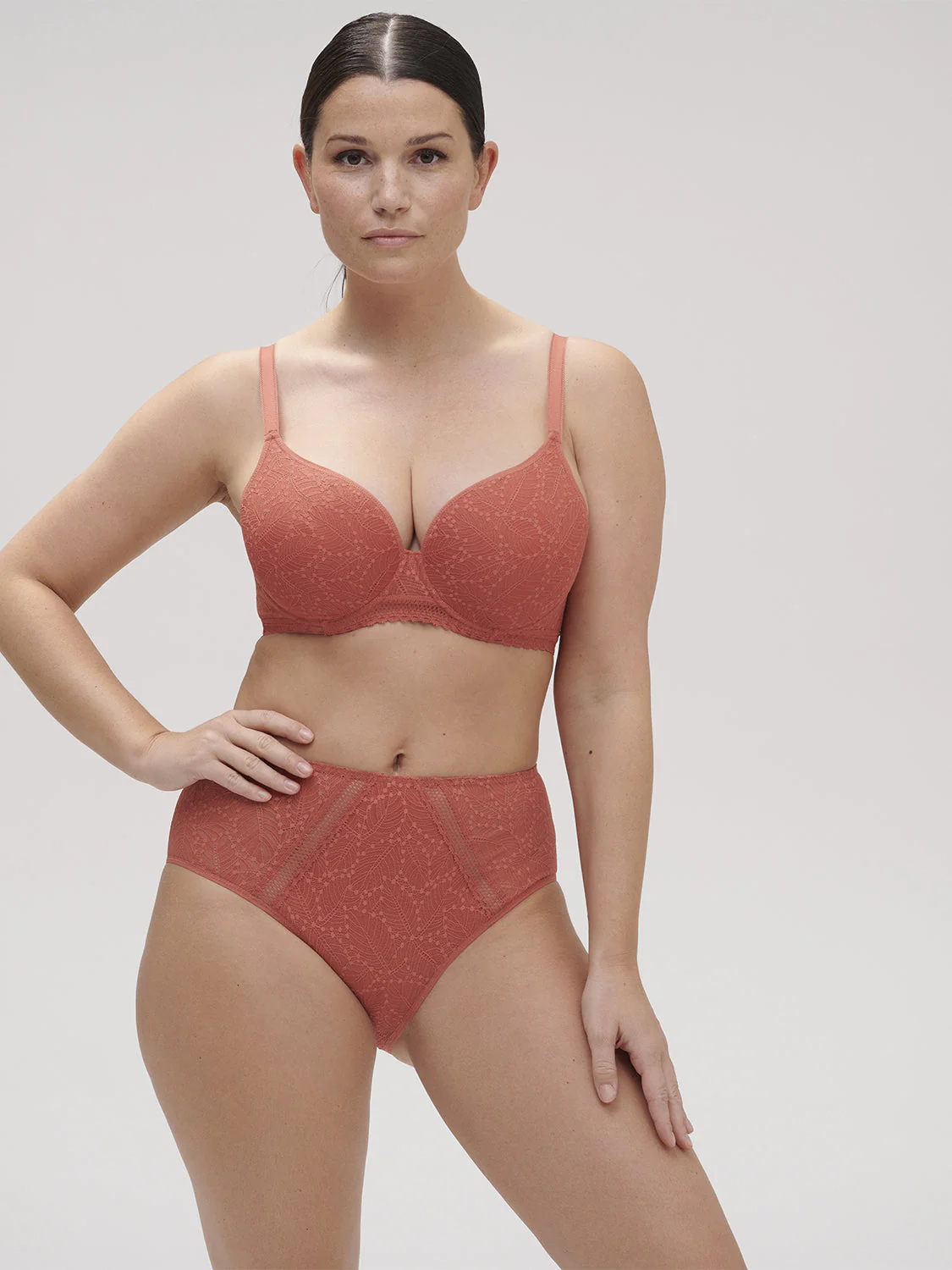 Spacer plunge bra - Texas Pink - Image 10