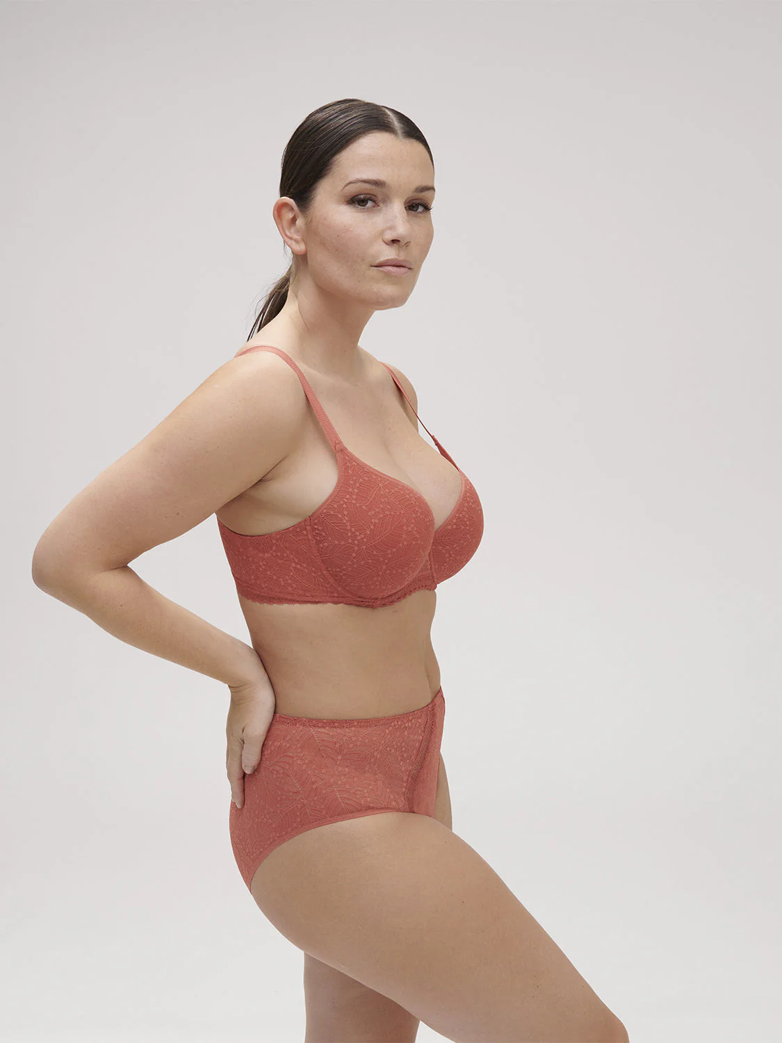 Spacer plunge bra - Texas Pink - Image 12
