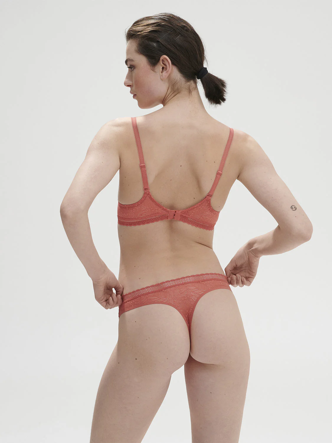 Spacer plunge bra - Texas Pink - Image 4