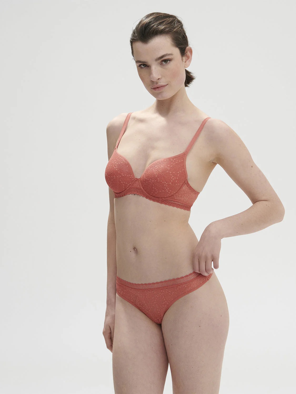 Spacer plunge bra - Texas Pink - Image 5