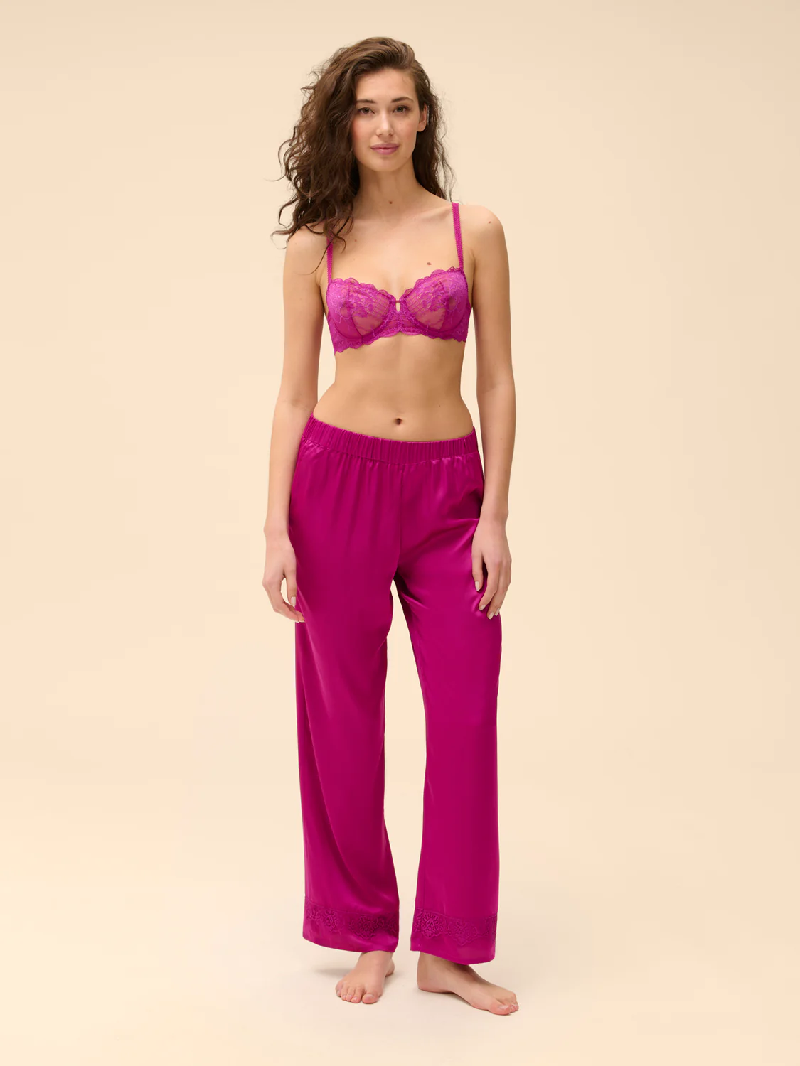 Squared neckline full cup bra - Azalea - Image 5