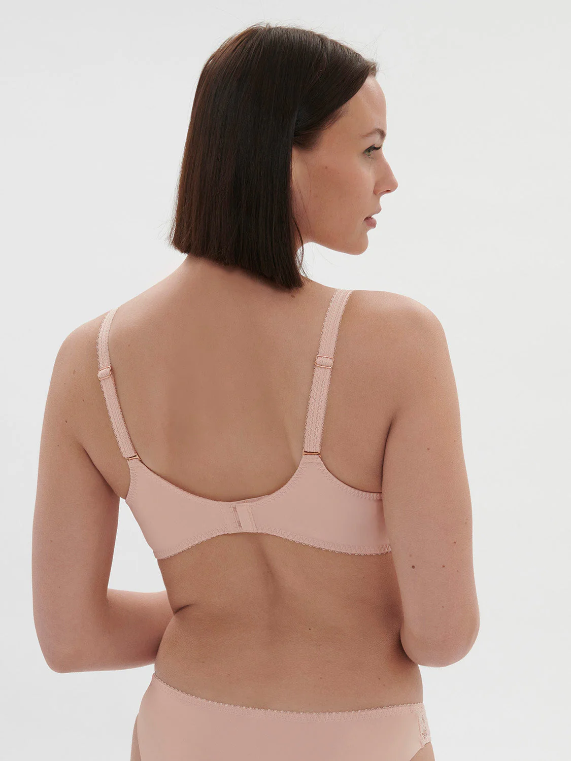 Squared neckline full cup bra - Ballet Pink - Image 3