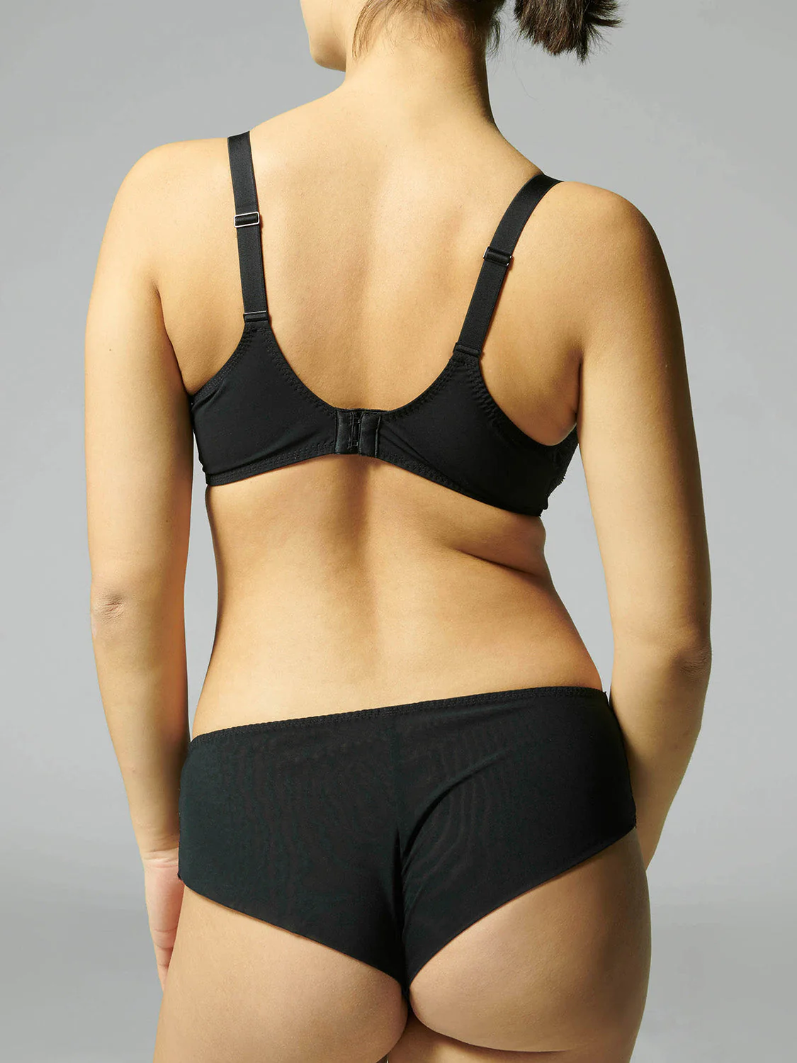 Squared neckline full cup bra - Black - Image 4