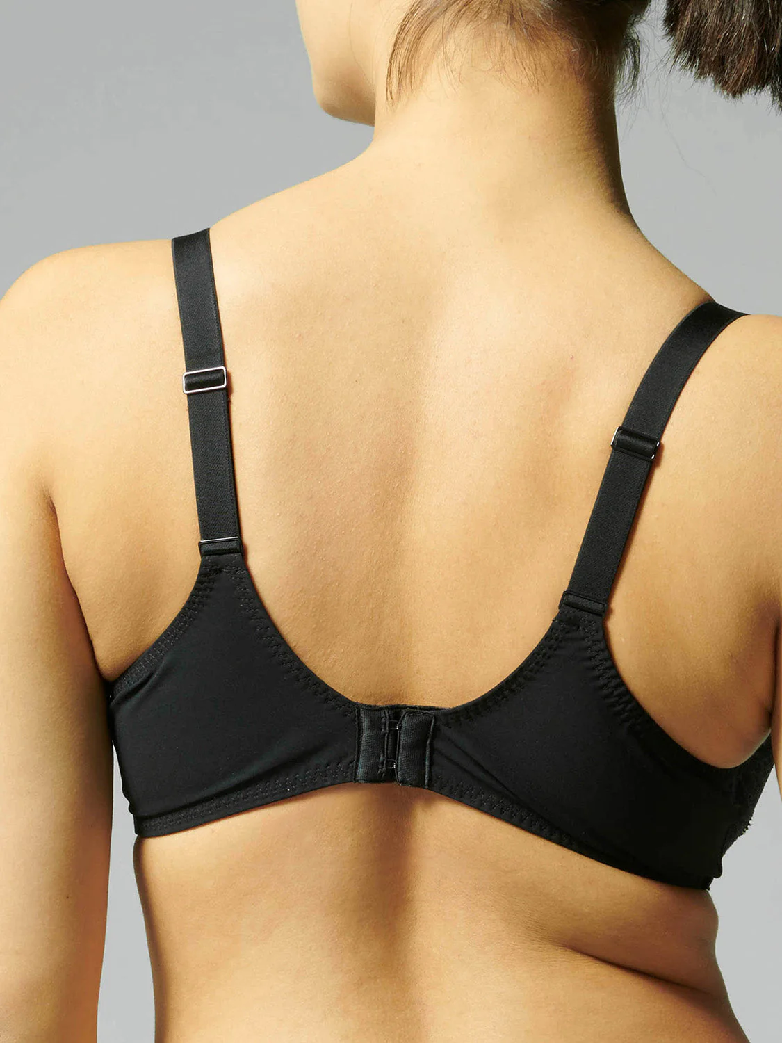 Squared neckline full cup bra - Black - Image 5