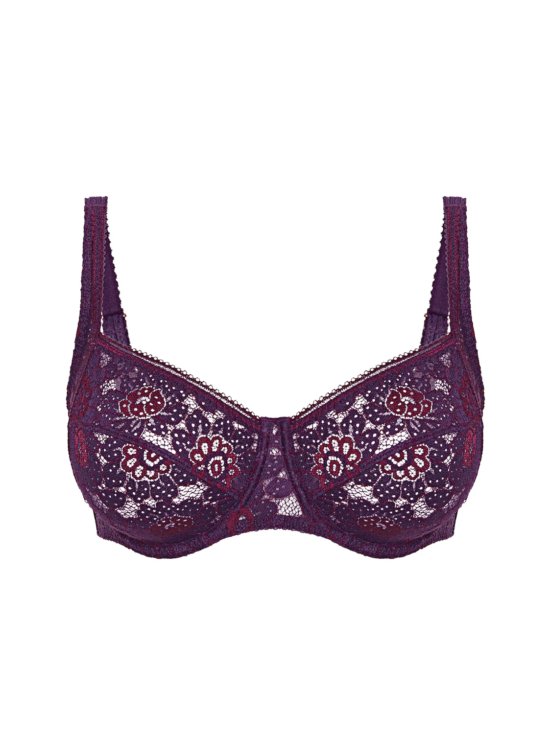 Squared neckline full cup bra - Euphoria Purple - Image 5