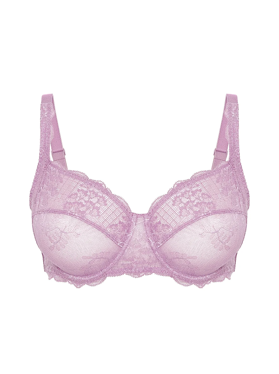 Squared neckline full cup bra - Glamourous Mauve - Image 5