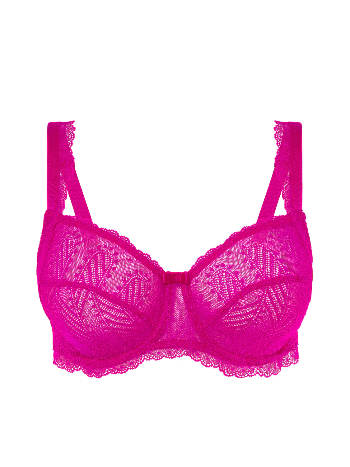 Squared neckline full cup bra - Hibiscus Pink - Image 8
