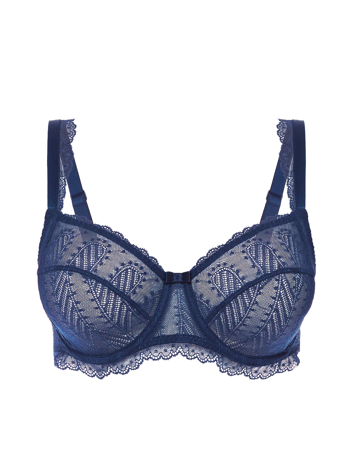 Squared neckline full cup bra - Midnight - Image 6