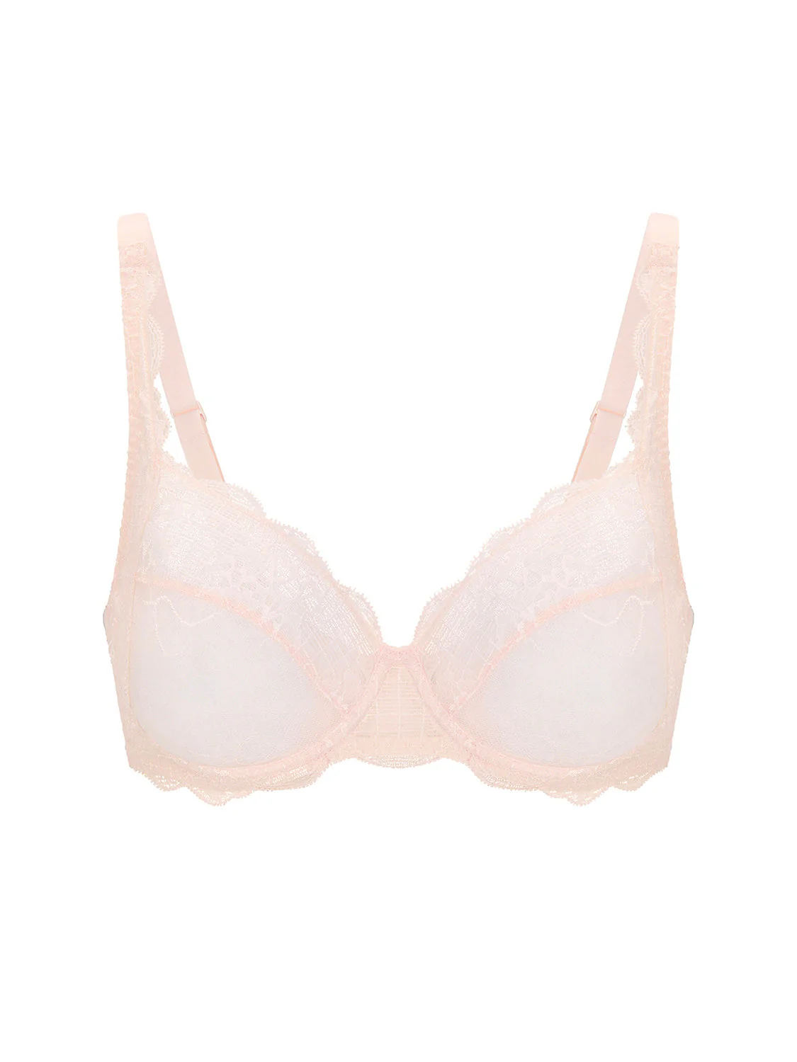 Squared neckline full cup bra - Sakura pink - Image 13