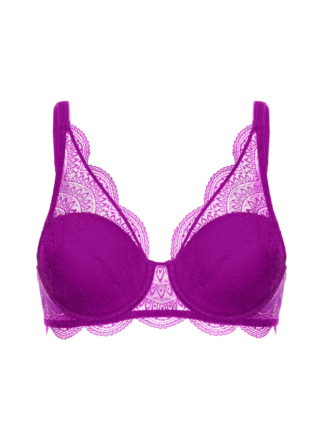 Squared neckline spacer bra - Bougainvillea - Image 11