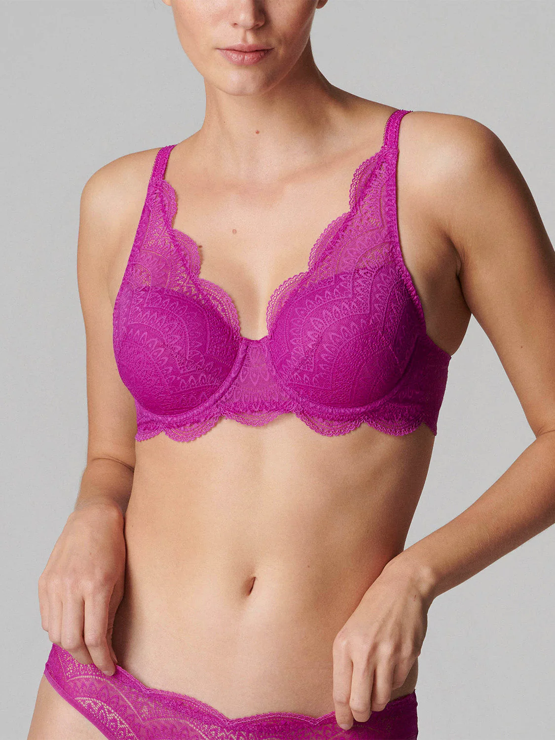 Squared neckline spacer bra - Bougainvillea - Image 3