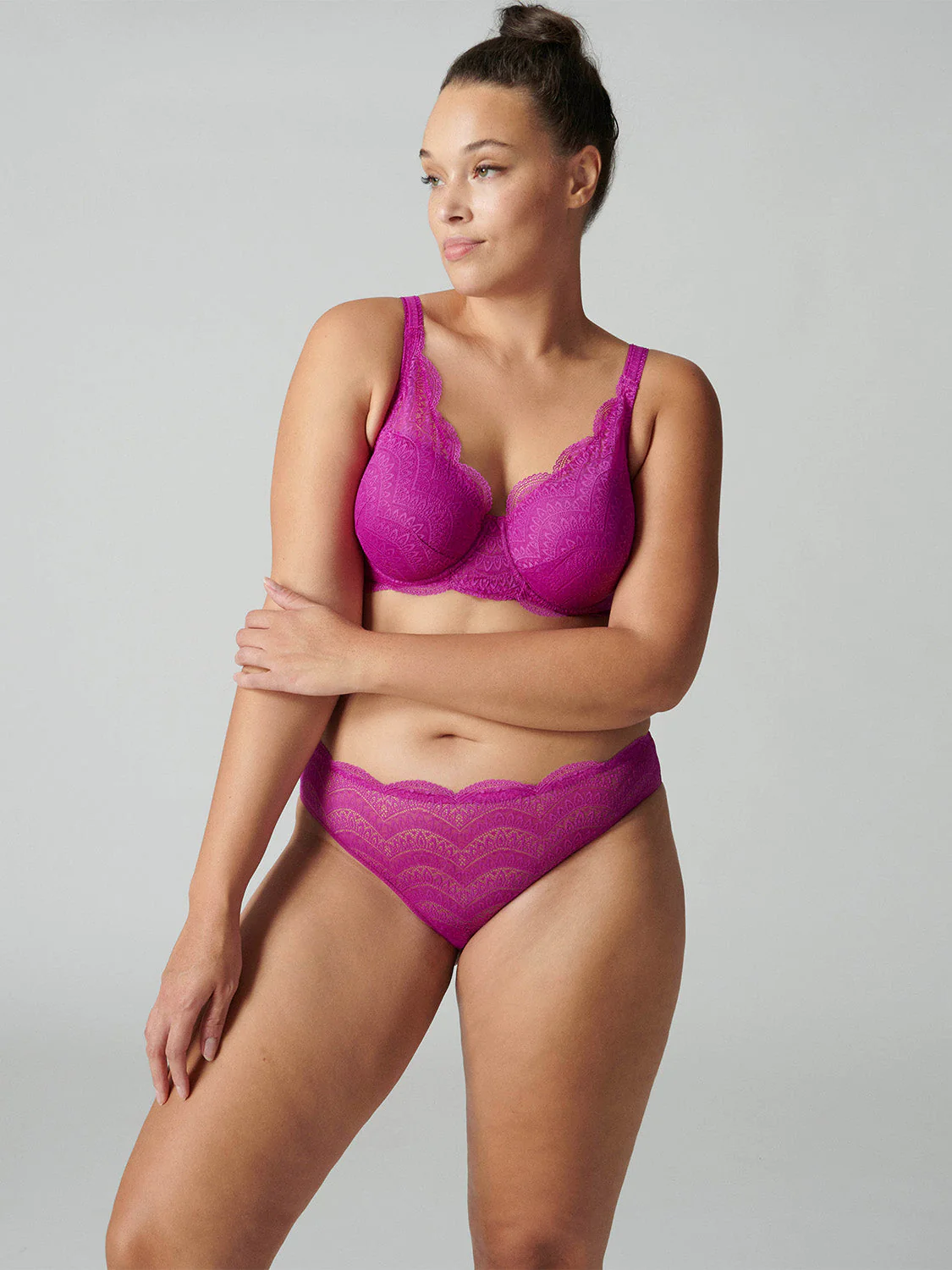 Squared neckline spacer bra - Bougainvillea - Image 6