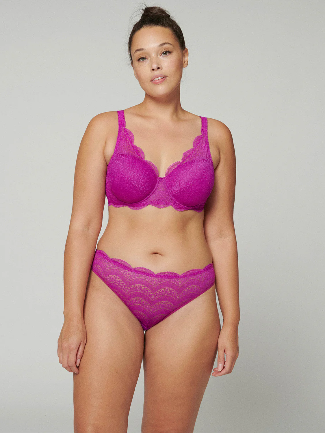 Squared neckline spacer bra - Bougainvillea - Image 7