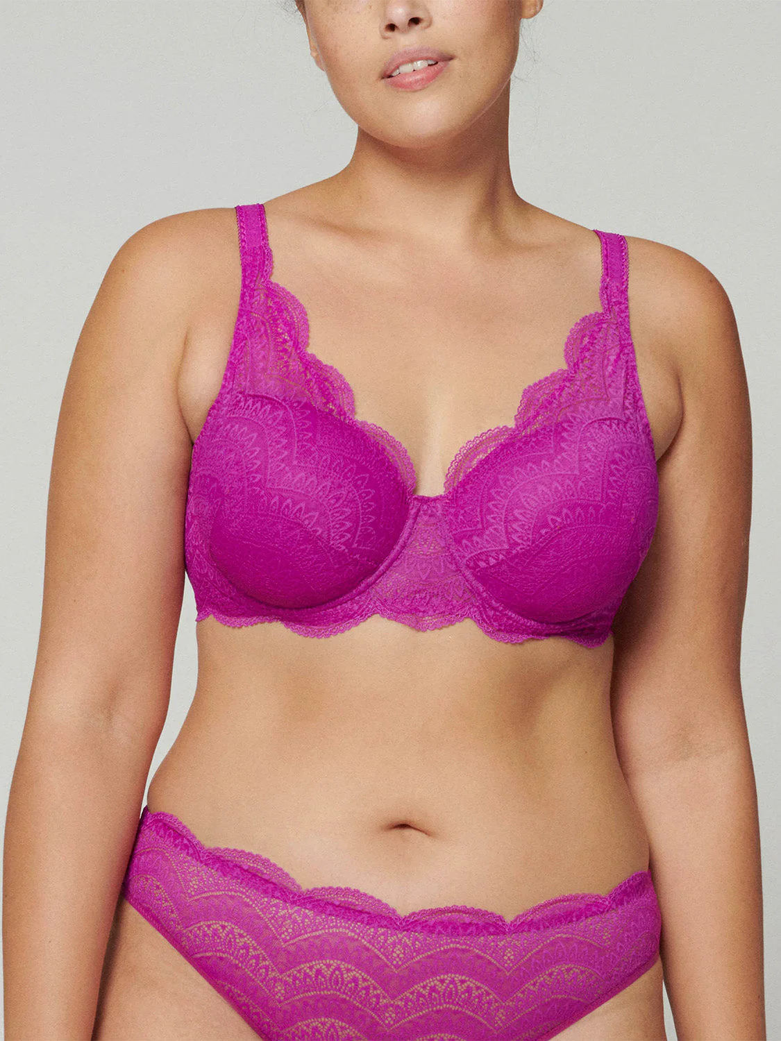 Squared neckline spacer bra - Bougainvillea - Image 8