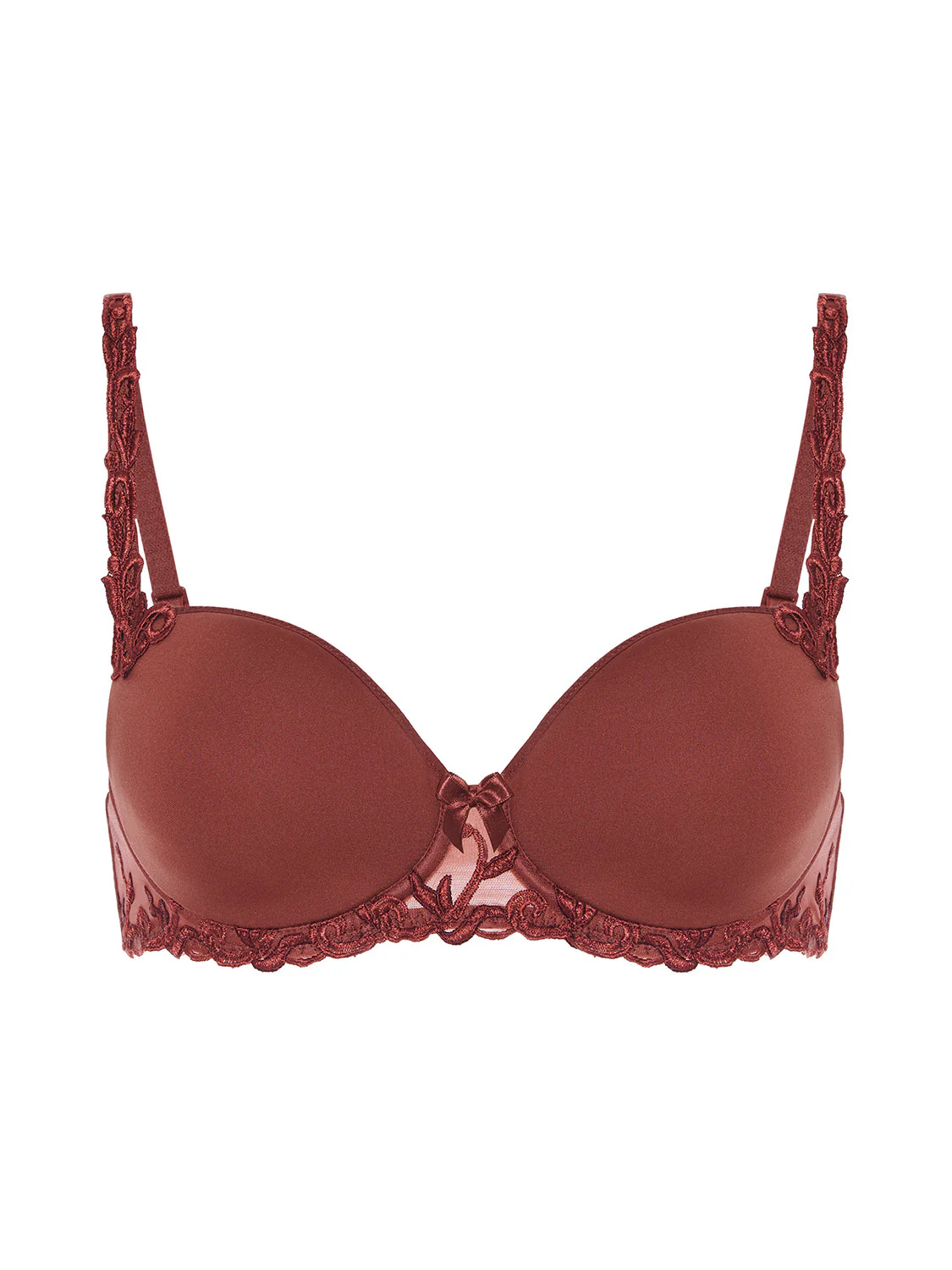 Squared neckline spacer bra - Canyon Brown - Image 11