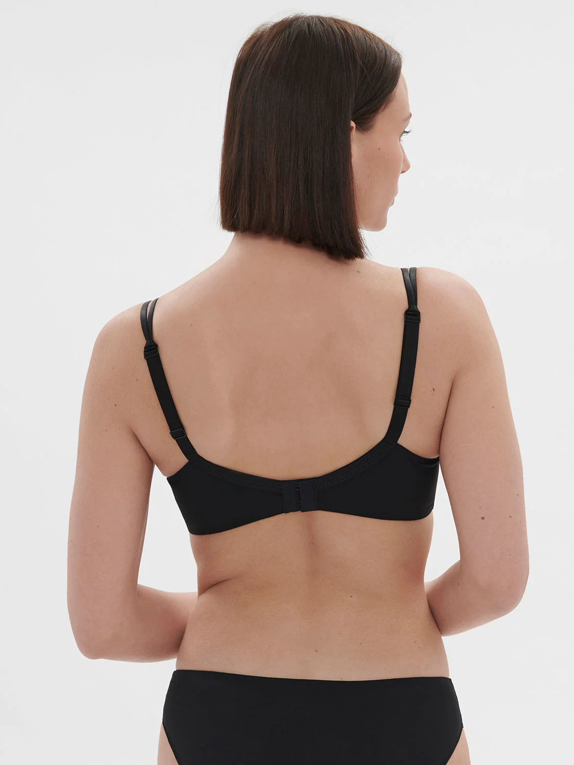 Squared neckline spacer bra - Gem Black - Image 7