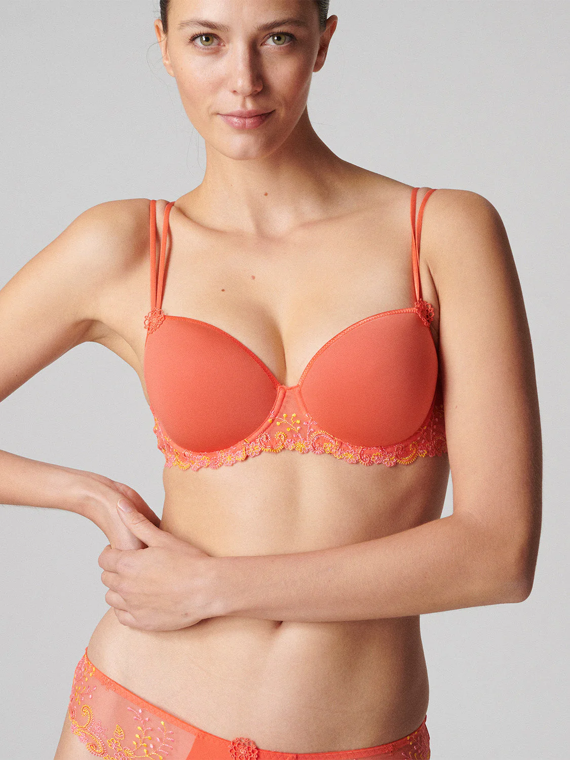 Squared neckline spacer bra - Mango - Image 3