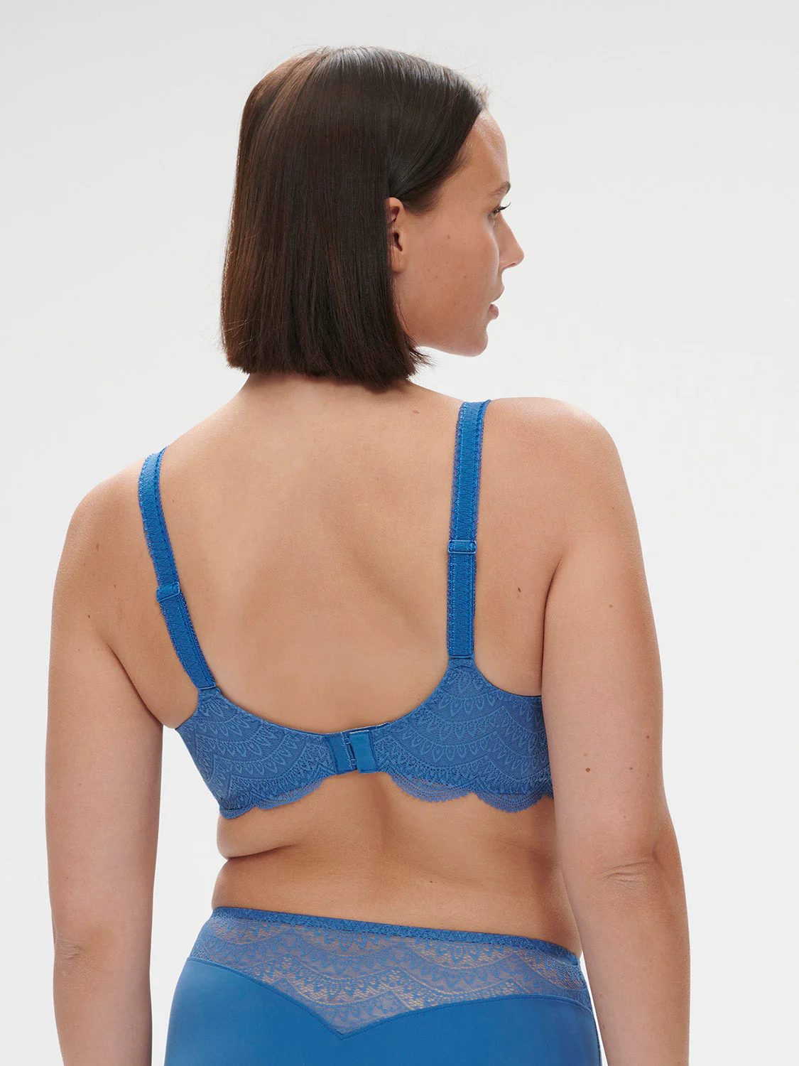 Squared neckline spacer bra - Myosotis Blue - Image 10