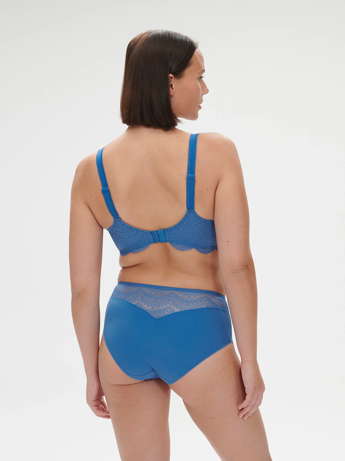 Squared neckline spacer bra - Myosotis Blue - Image 13