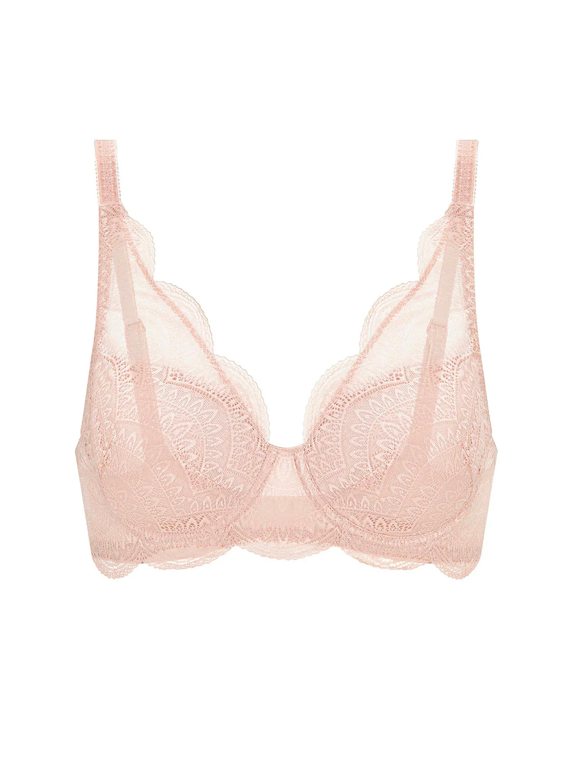 Squared neckline spacer bra - Peau rosée - Image 5