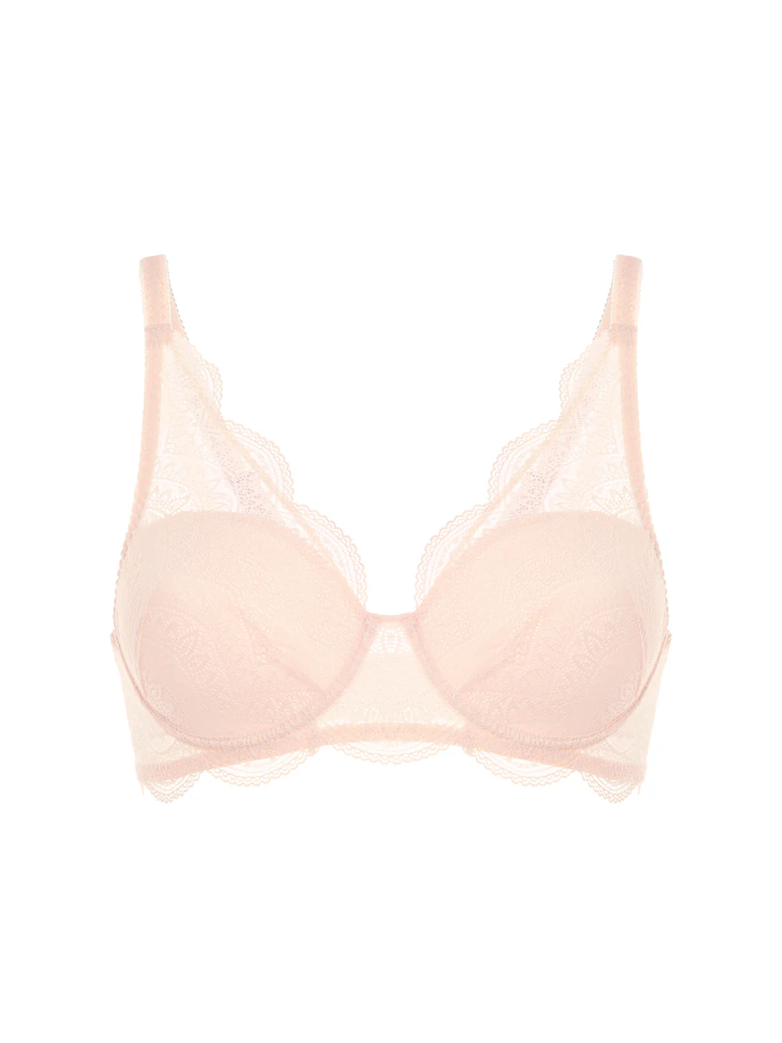 Squared neckline spacer bra - Petal Powder - Image 7