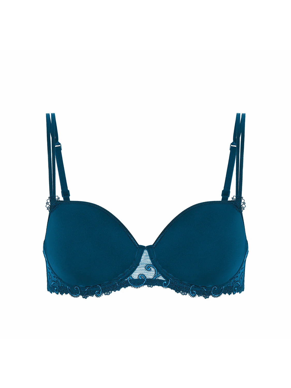 Squared neckline spacer bra - Prestige Blue - Image 11