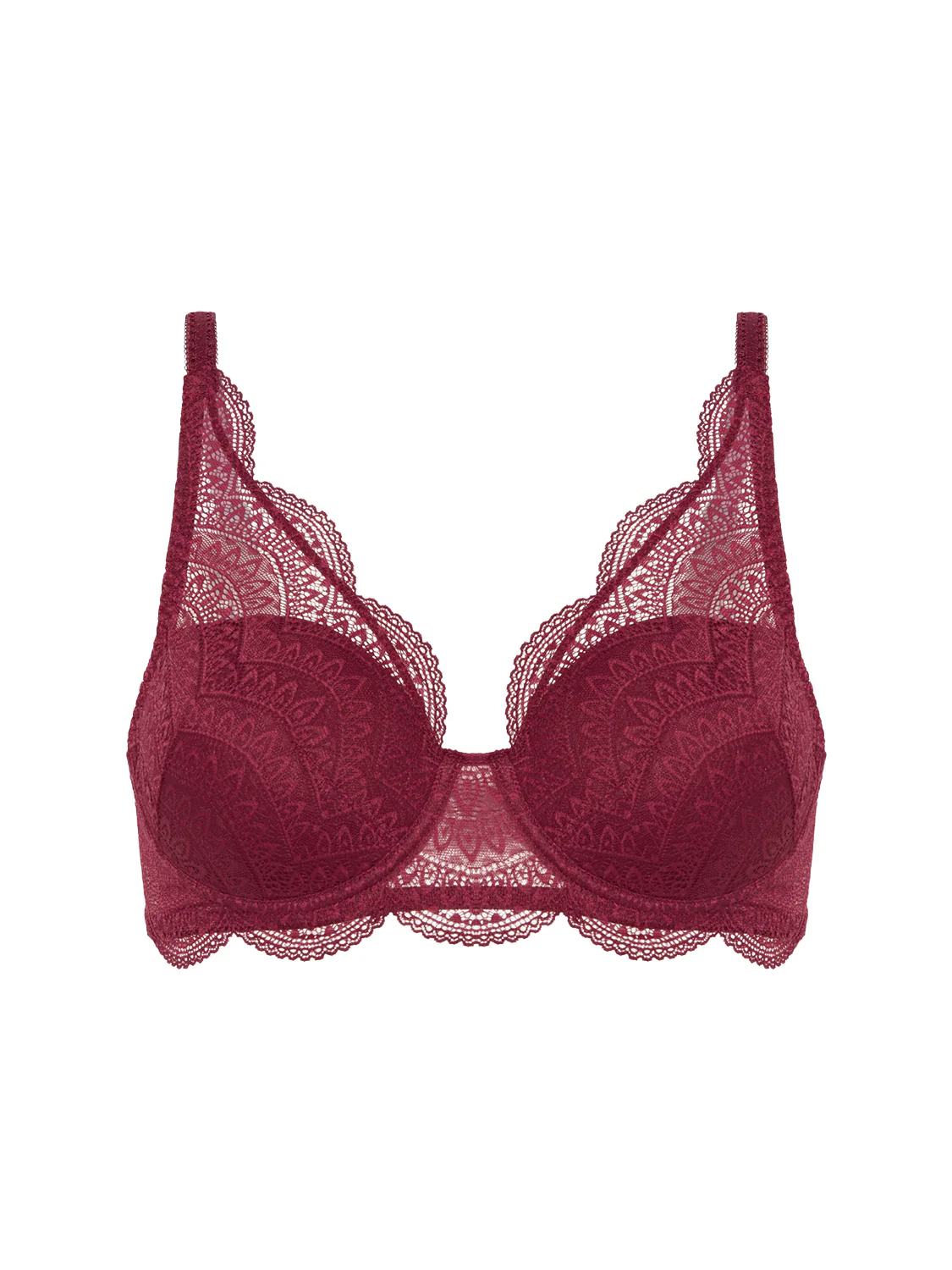 Squared neckline spacer bra - Spinel Red - Image 5