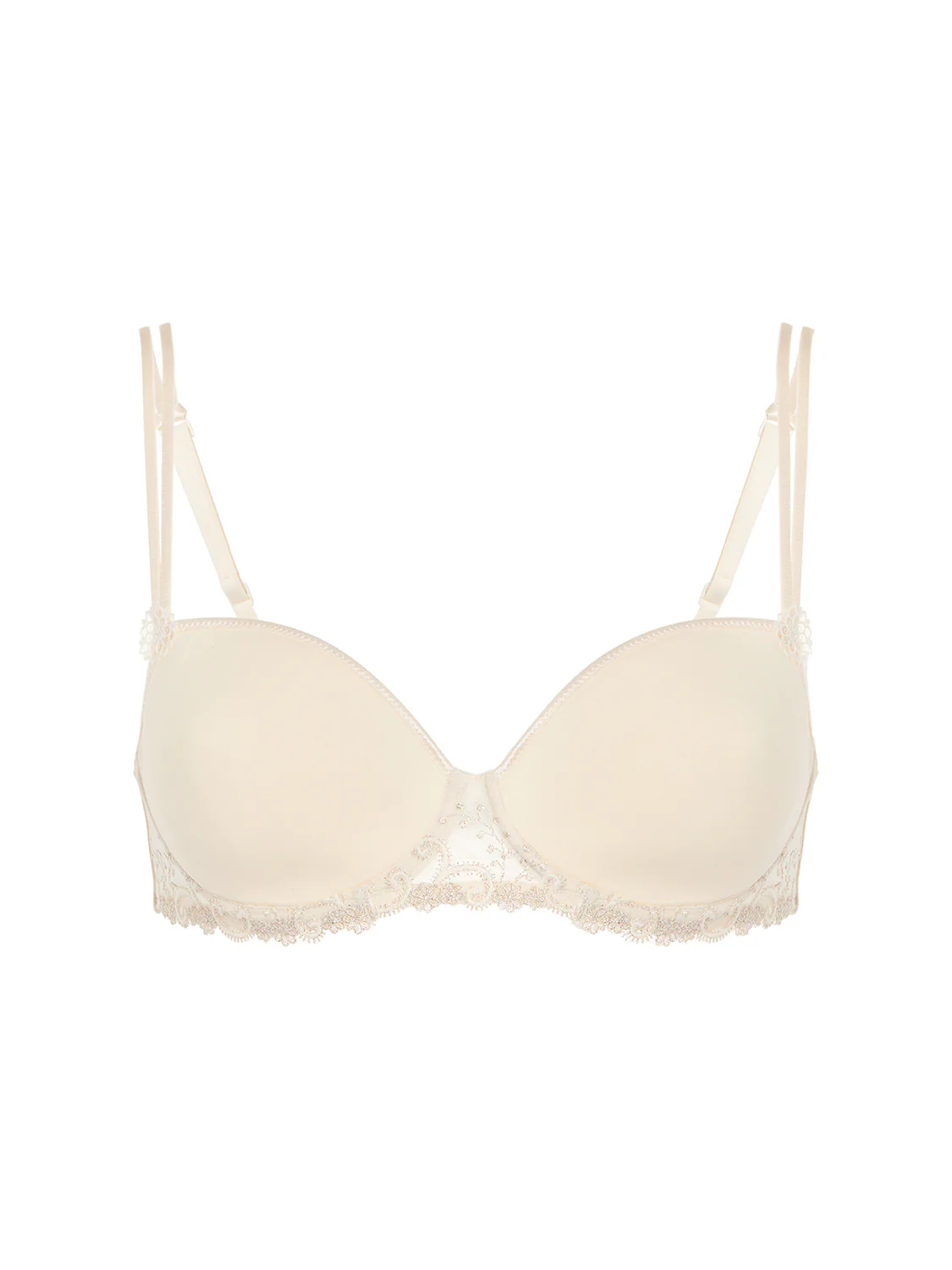 Squared neckline spacer bra - Topaz Beige - Image 13