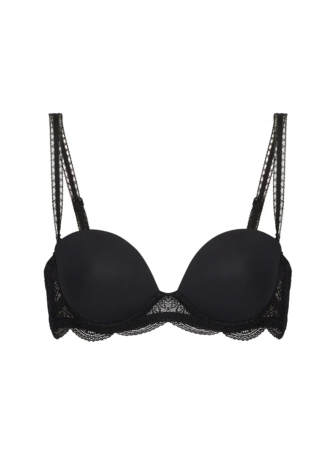 Strapless plunge bra - Black - Image 5