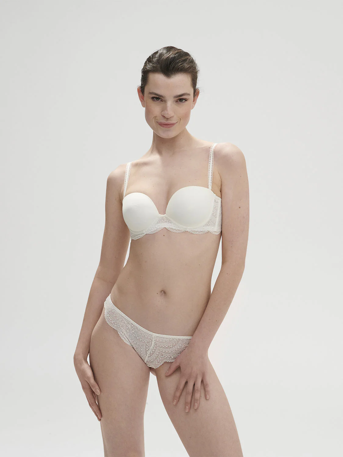 Strapless plunge bra - Natural - Image 3