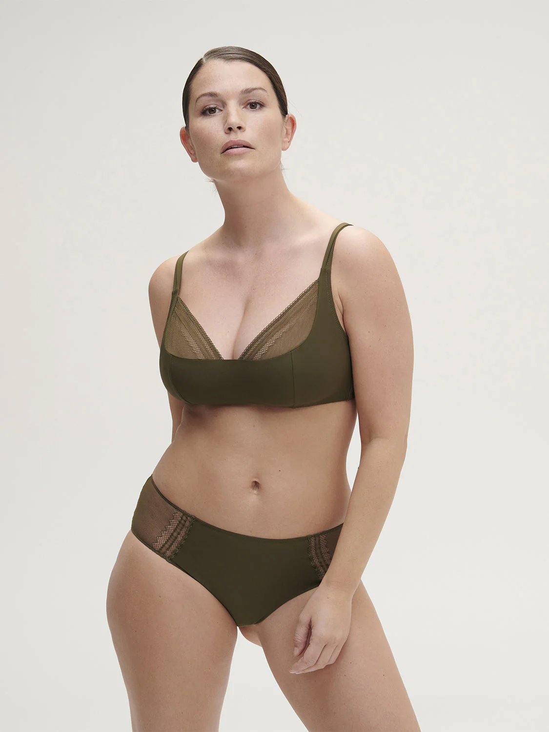 Structured wireless bra - Adventure Green - Image 10