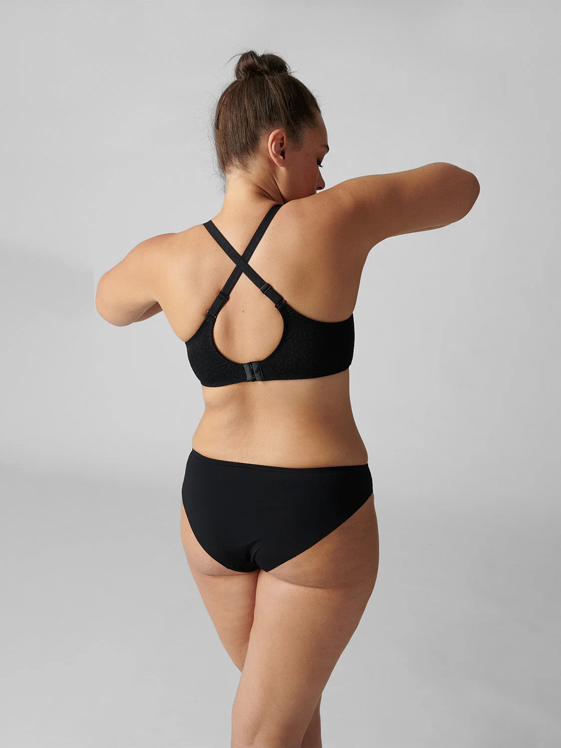 Structured wireless bra - Black - Image 12