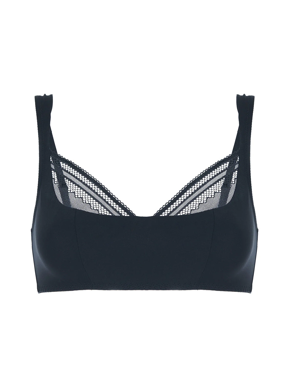 Structured wireless bra - Black - Image 11