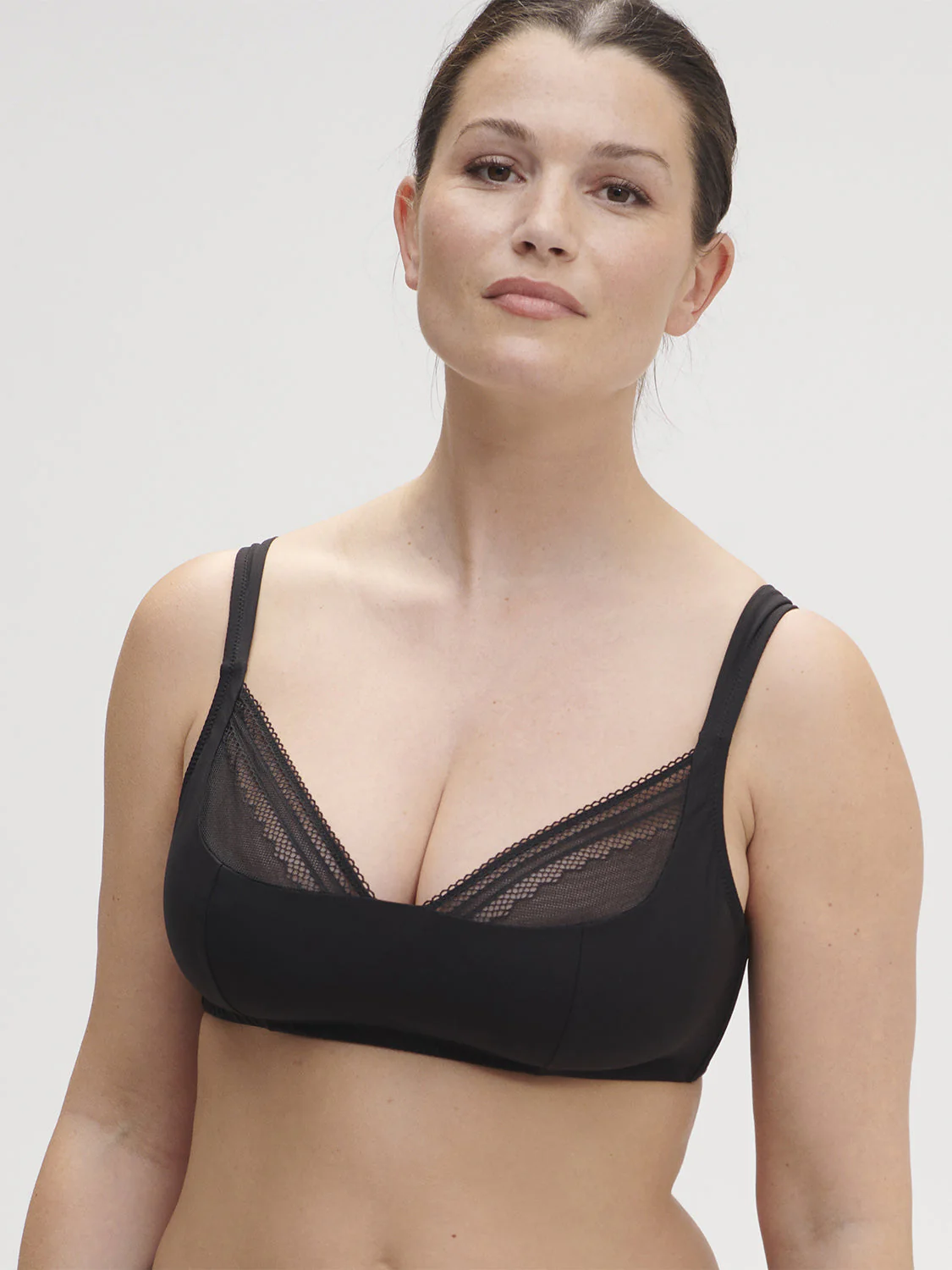 Structured wireless bra - Black - Image 6