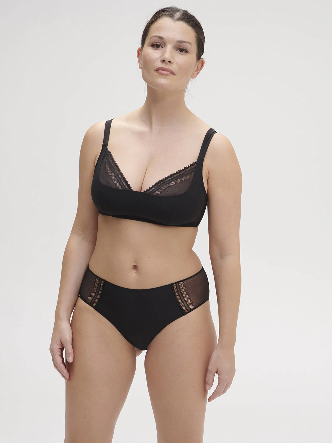 Structured wireless bra - Black - Image 8