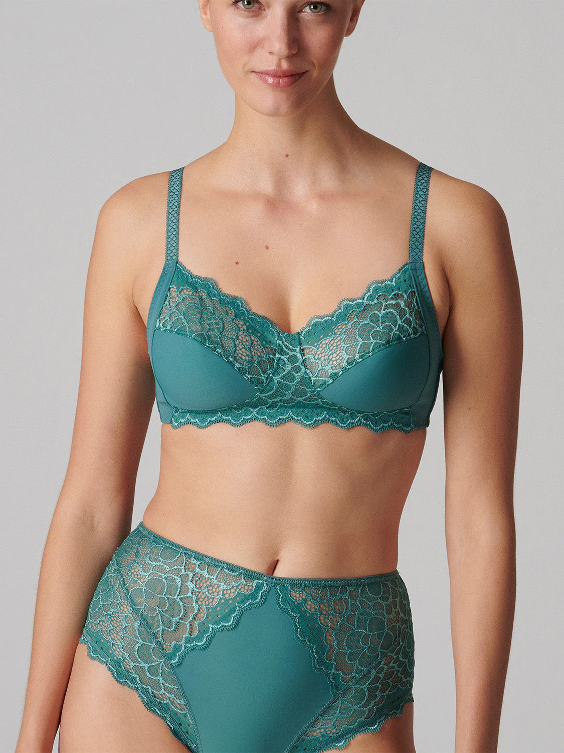 Structured wireless bra - Boreal Green - Image 3