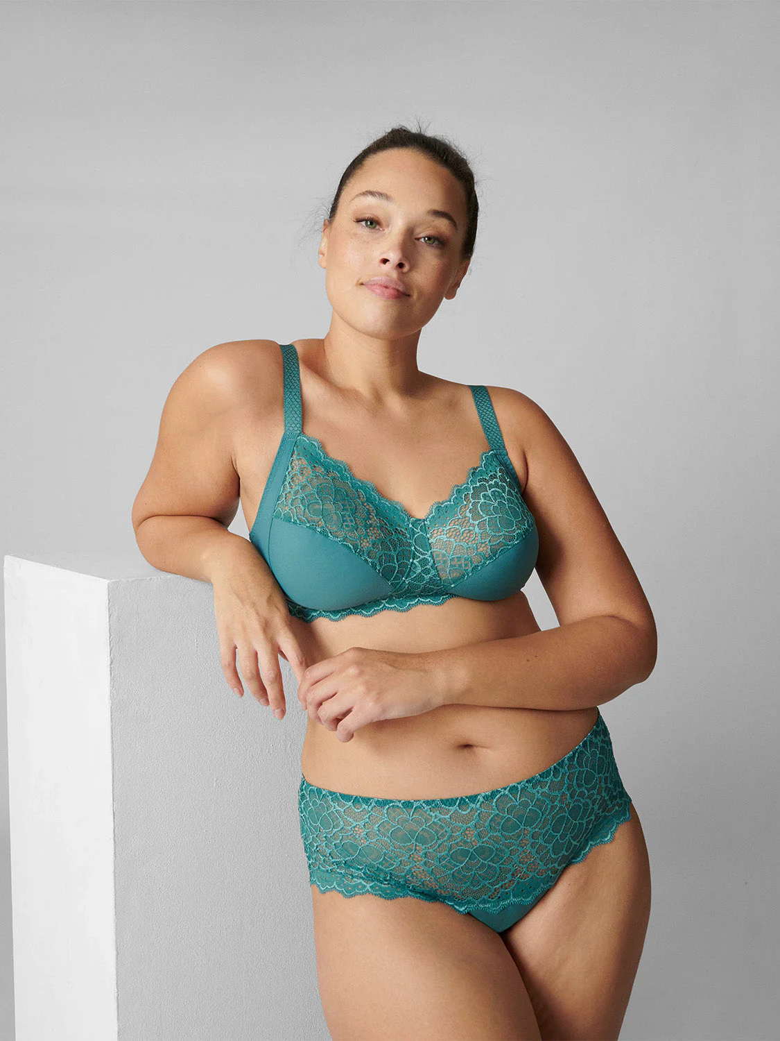 Structured wireless bra - Boreal Green - Image 6