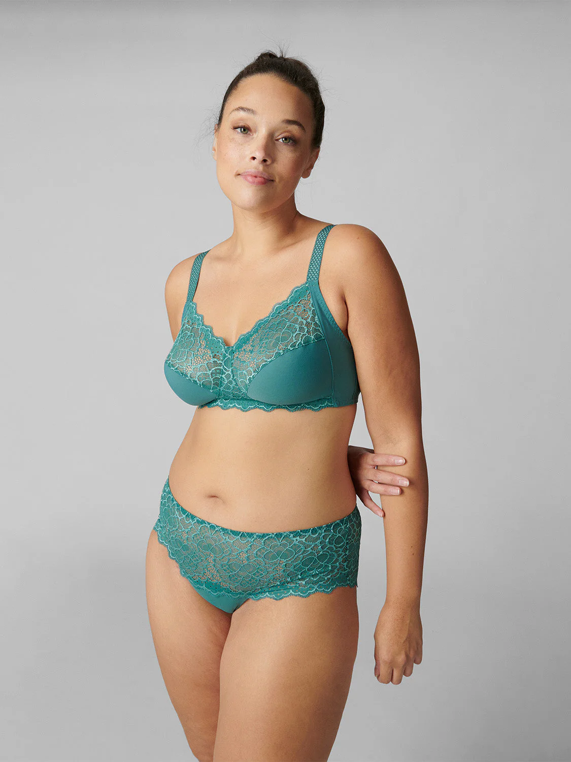 Structured wireless bra - Boreal Green - Image 7