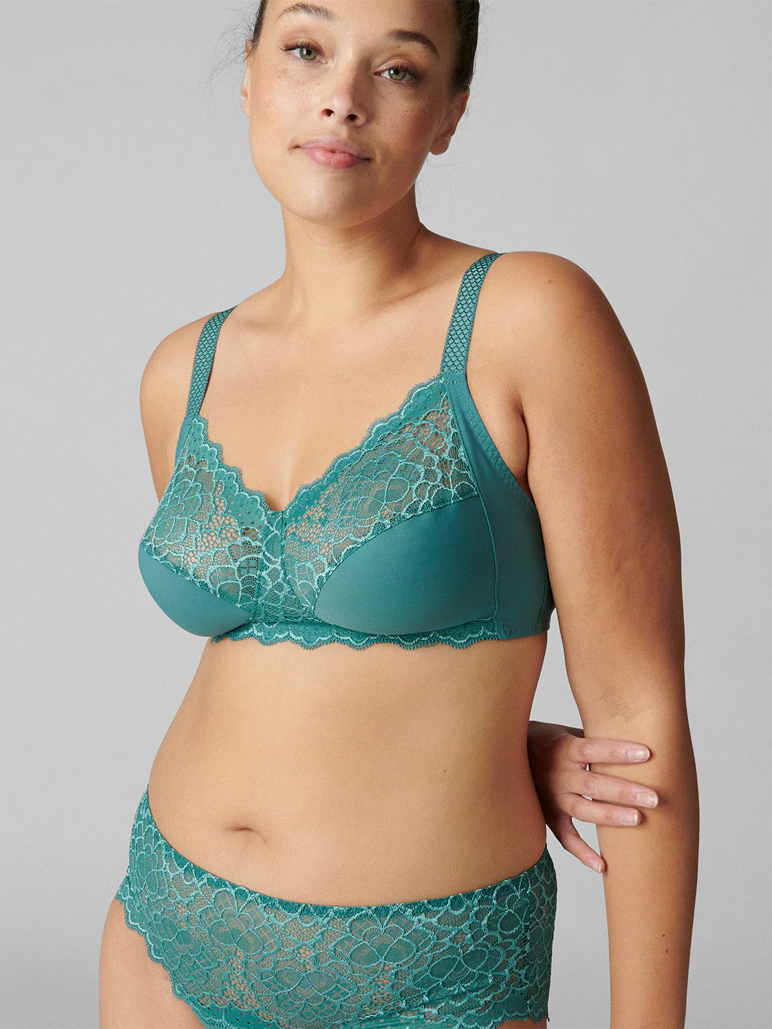 Structured wireless bra - Boreal Green - Image 8